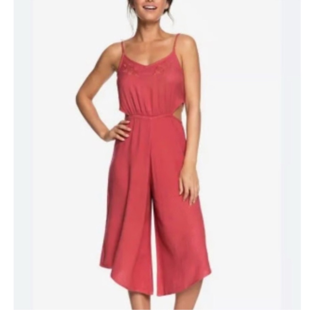 Roxy Coral Jumpsuit with Embroidered waist stretch size S